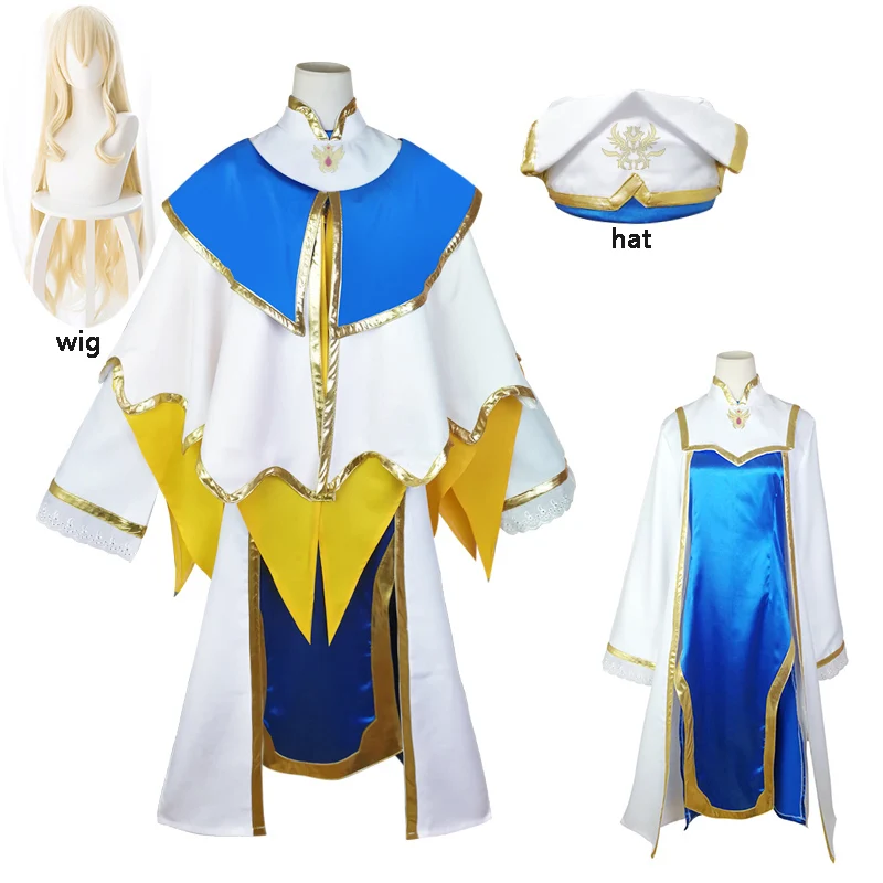Goblin Slayer Cosplay Costume Priestess Full Set Goblin women Cosplay Priestess Onna Shinkan Costume Dress Halloween Wig Hat
Goblin Slayer Cosplay Costume Priestess Full Set Goblin women Cosplay Priestess Onna Shinkan Costume Dress Halloween Wig Hat