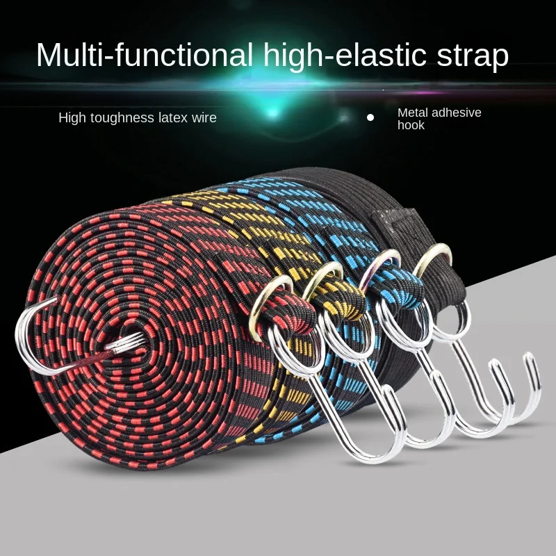 Motorcycle electric bicycle trunk tied with elastic rope hook luggage rope elastic goods with rubber band outdoor multi tool
Motorcycle electric bicycle trunk tied with elastic rope hook luggage rope elastic goods with rubber band outdoor multi tool