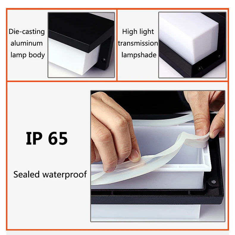 Outdoor porch light LED waterproof wall mounted