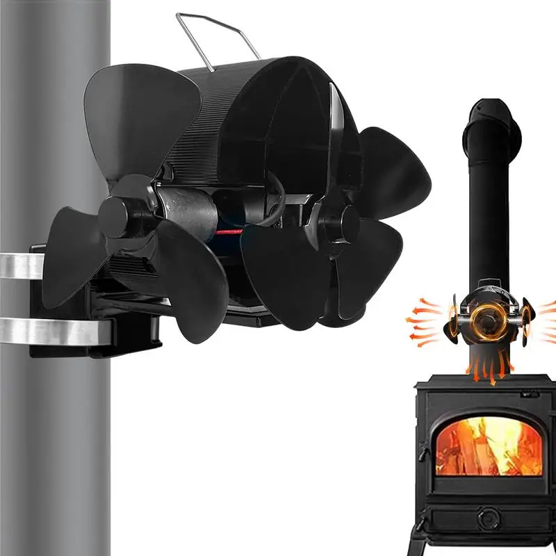 

Fireplace Fan Fireplace Burning Stove Fan Heat Powered Fan Silent Operation Wood Stove Accessories For Log Burner Fireplace