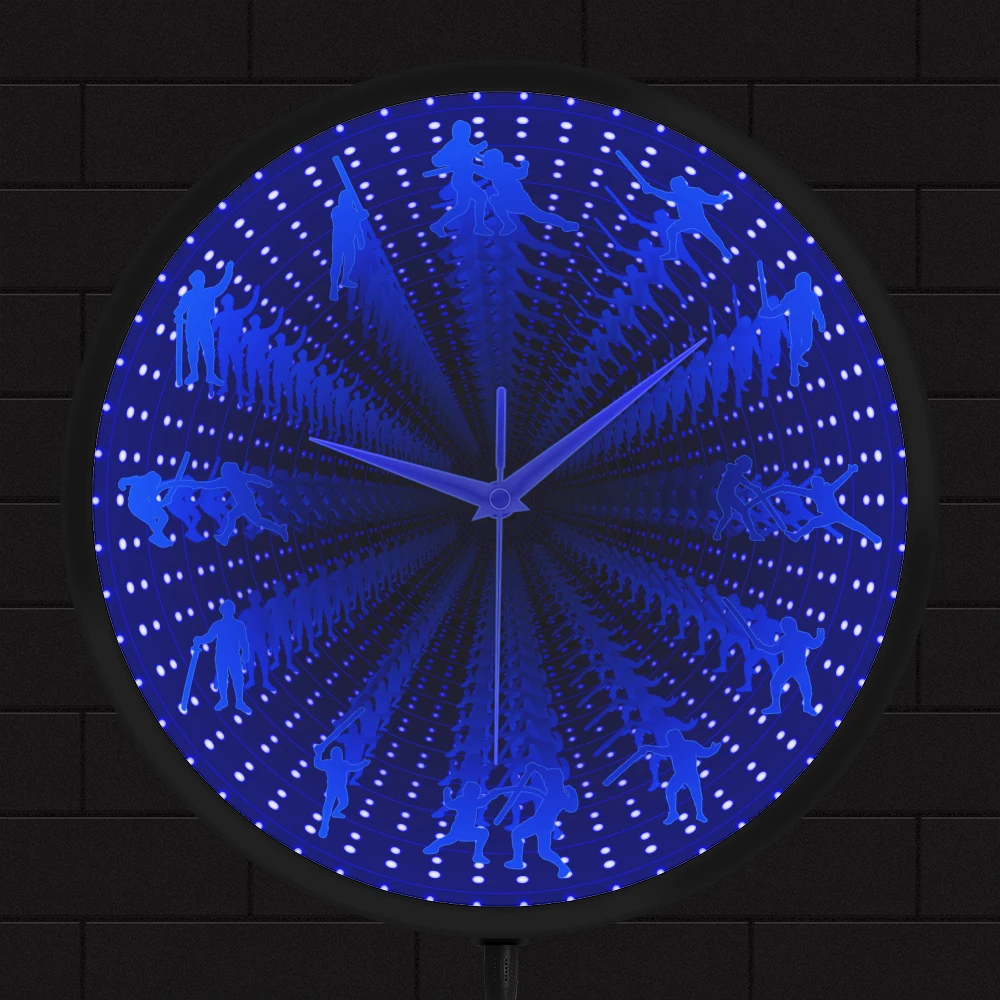 Fencing Tunnel Vision LED Light Wall Clock Fencer Swordman Home Bedroom Decor Color Changing Infinity Mirror Watch Glow In Dark
Fencing Tunnel Vision LED Light Wall Clock Fencer Swordman Home Bedroom Decor Color Changing Infinity Mirror Watch Glow In Dark