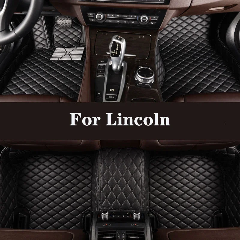 

Full Surround Custom Leather Car Floor Mat For Lincoln MKZ MKS MKC MKX MKT(5seat) LS Nautilus Continental Navigator Auto Parts