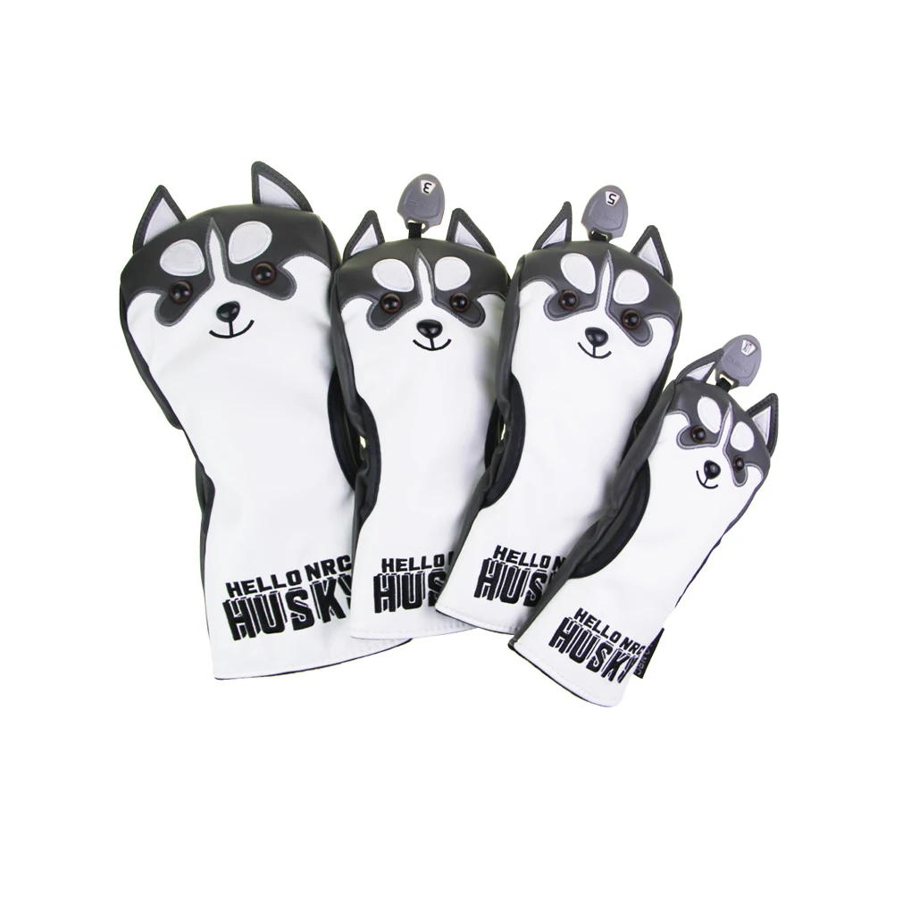 

Golf Club Covers Husky Pet Head Cover Golfs Heads Protector for Adults