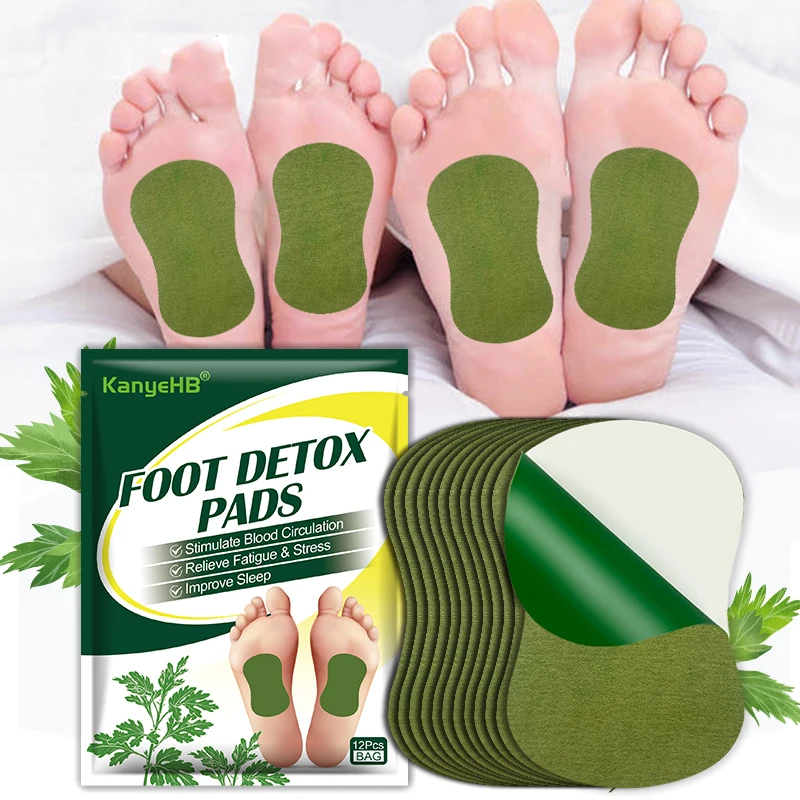 

12pcs=1bag Foot Health Patch Foot Detox Pads Relieve Fatigue Relax Body Sleep Aid Improve Metabolism Pain Relief Plaster W011