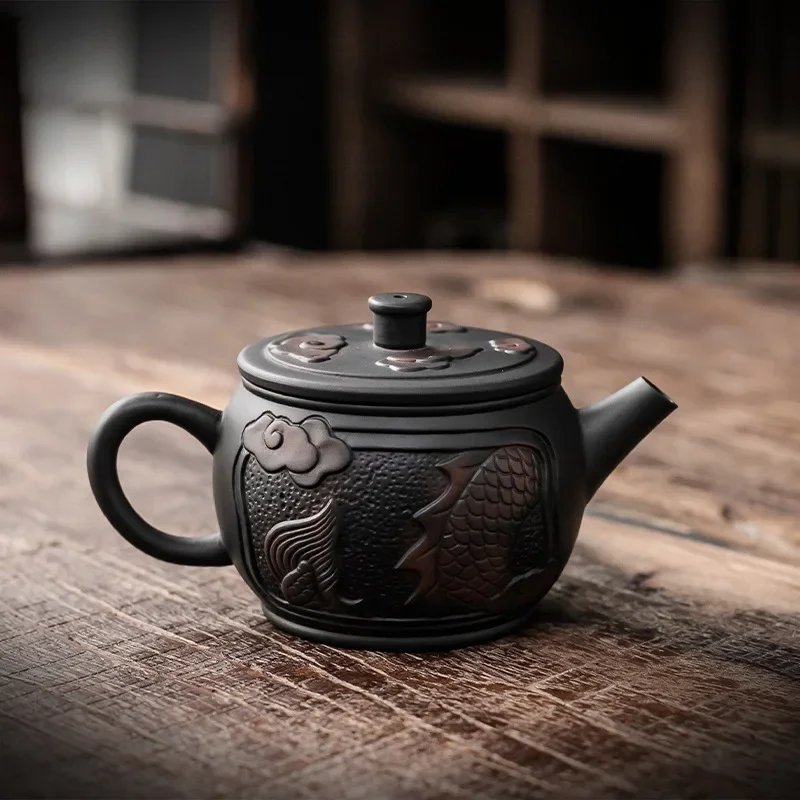 Purple Pottery Teapot Kung Fu Tea Home Ceramic Tea Set Purple Pottery Handle Pot Hand Grip Teapot Tea Kettle Tea Infuser Tea Pot
Purple Pottery Teapot Kung Fu Tea Home Ceramic Tea Set Purple Pottery Handle Pot Hand Grip Teapot Tea Kettle Tea Infuser Tea Pot