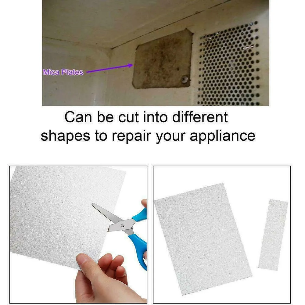Sheet Mica Plates Equipment Guide Mesh Microwave Oven Replacement White 1 Pack 12x15cm Accessories Cover Parts
Sheet Mica Plates Equipment Guide Mesh Microwave Oven Replacement White 1 Pack 12x15cm Accessories Cover Parts