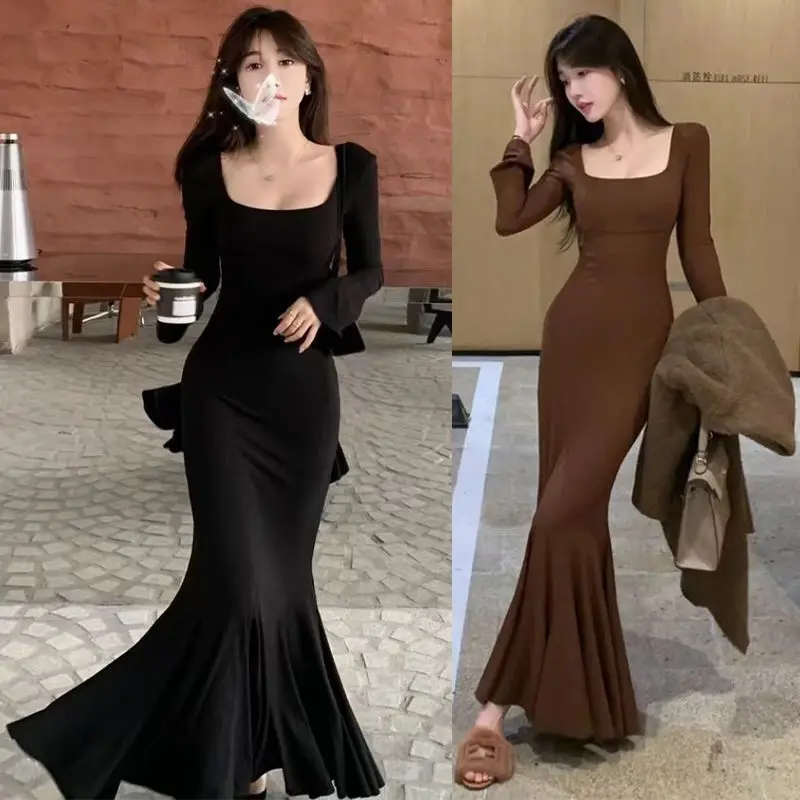 Mermaid Silhouette Dress with Patchwork Design for Women, Fashionable and Flattering
Mermaid Silhouette Dress with Patchwork Design for Women, Fashionable and Flattering