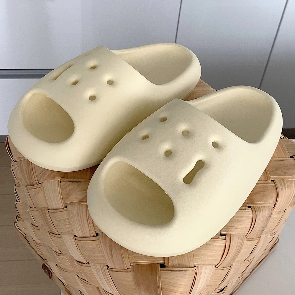 Модные уличные сандалии для женщин, дышащие тапочки из ЭВА для дома, Женские Летние сланцы, лаконичная пляжная обувь унисекс qt983