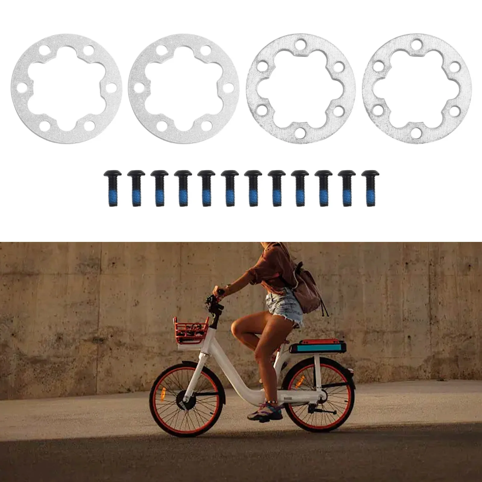 High Quality Practical To Use Brand New Washer With Screws Washer With Screws 4PCS Brake Gasket Spacer Electric Scooter
High Quality Practical To Use Brand New Washer With Screws Washer With Screws 4PCS Brake Gasket Spacer Electric Scooter