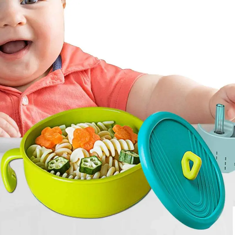 Suction Bowls For Toddlers Silicone Feeding Bowls With Lid Multifunctional Baby Snack Bowl With Lid Straw And Ergonomic Handle
Suction Bowls For Toddlers Silicone Feeding Bowls With Lid Multifunctional Baby Snack Bowl With Lid Straw And Ergonomic Handle