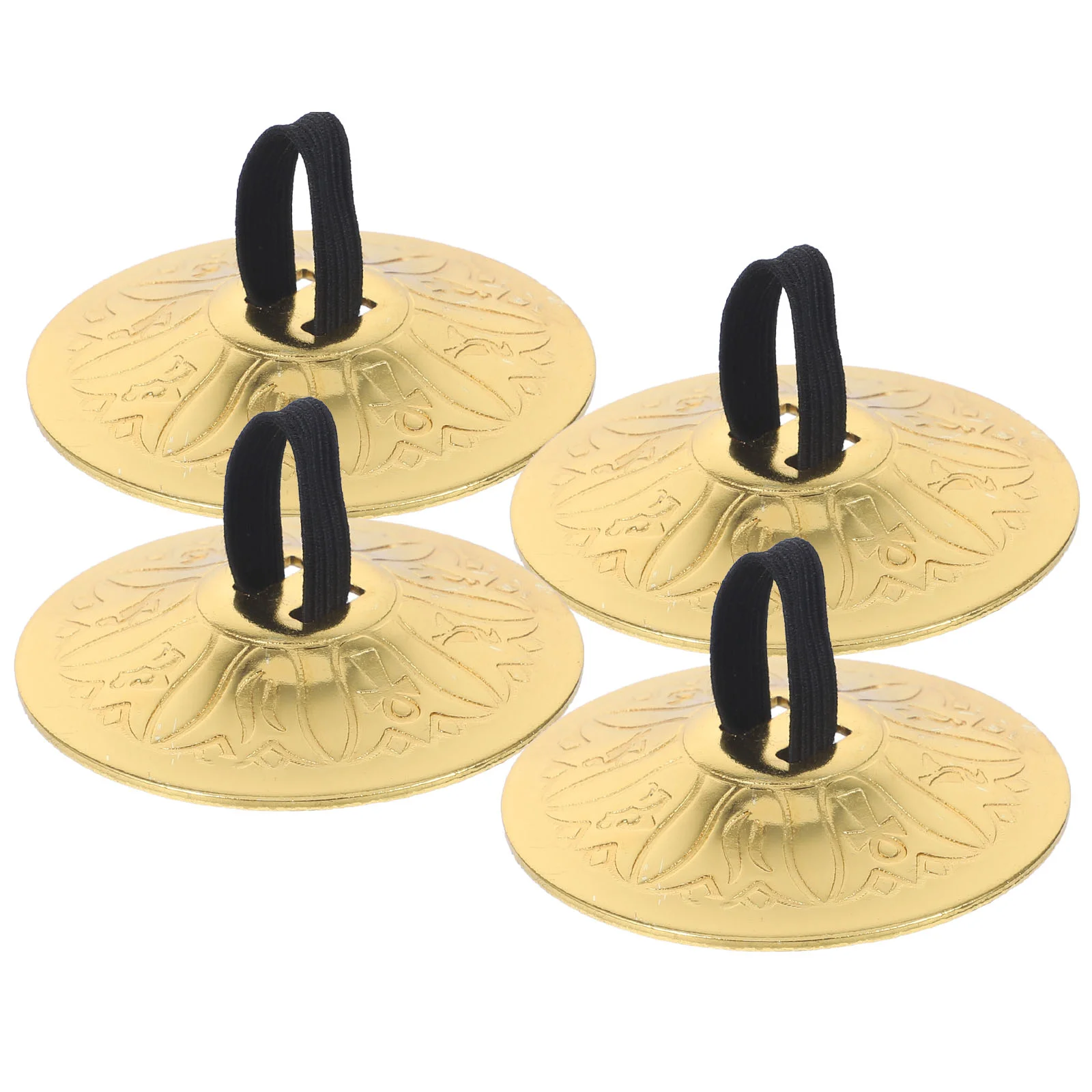 

2 Pairs Belly Dancing Finger Cymbal Cymbals for Musical Instrument Small Dance Children Percussion Copper