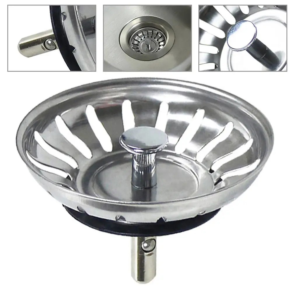 80mm Kitchen Sink Strainer Waste Drain Plug Stainless Steel Sink Stopper Waste Plug Sink Drainer Basin Filter Sink Accessories
80mm Kitchen Sink Strainer Waste Drain Plug Stainless Steel Sink Stopper Waste Plug Sink Drainer Basin Filter Sink Accessories