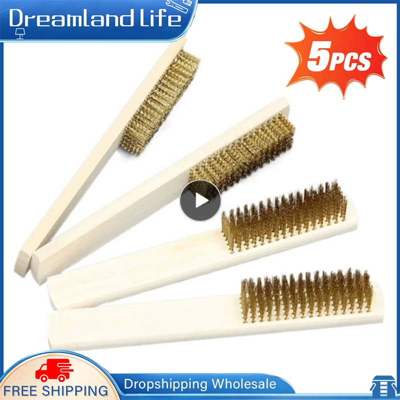 1pcs Wood Handle Brass Wire Copper Brush For Industrial Devices Surface/Inner Polishing Grinding Cleaning 6x16 Row Hand Tool
1pcs Wood Handle Brass Wire Copper Brush For Industrial Devices Surface/Inner Polishing Grinding Cleaning 6x16 Row Hand Tool