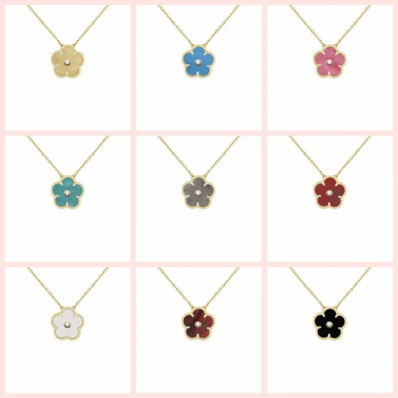 925 sterling silver Brand Logo 15mm Christmas Necklace With Diamond Four-Leaf Clover Year Holiday Jewelry Best selling Crystal
925 sterling silver Brand Logo 15mm Christmas Necklace With Diamond Four-Leaf Clover Year Holiday Jewelry Best selling Crystal