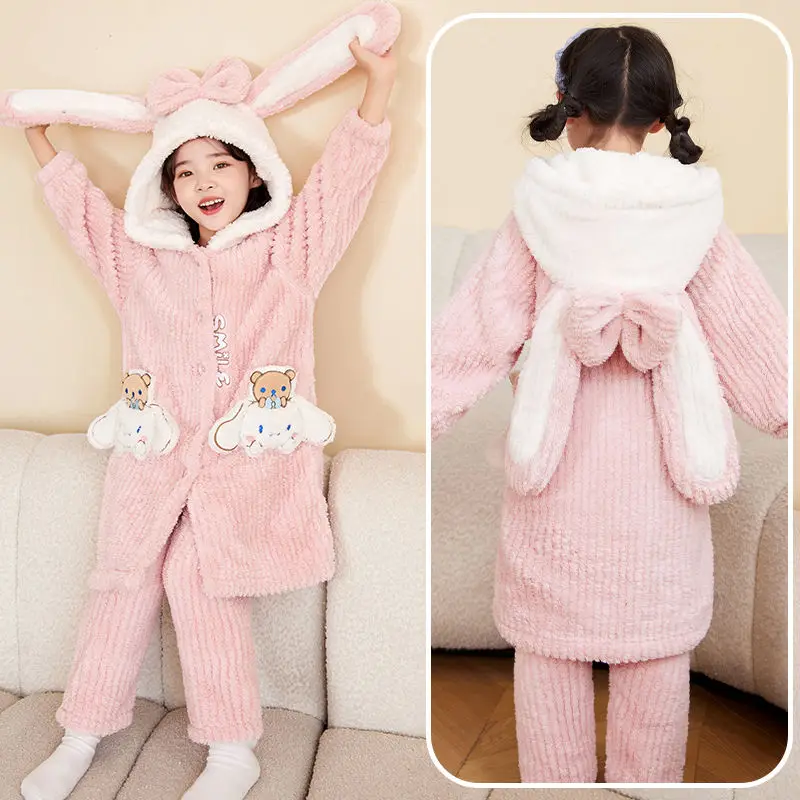 New Kawaii Cartoon Sanrios Plush Pajamas My Melody Pochacco Kuromi Cute Anime Flannel Thicken Child Coral Velvet Pajamas2023
New Kawaii Cartoon Sanrios Plush Pajamas My Melody Pochacco Kuromi Cute Anime Flannel Thicken Child Coral Velvet Pajamas2023