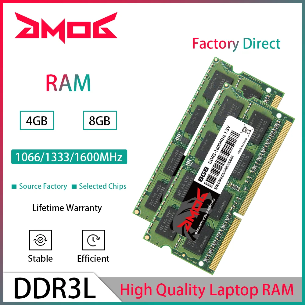 Оперативная память для ноутбука GMOG DDR3L 4 ГБ 8 ГБ 1066 МГц 1333 МГц 1600 МГц 1,35 в PC3L 8500 10600
Оперативная память для ноутбука GMOG DDR3L 4 ГБ 8 ГБ 1066 МГц 1333 МГц 1600 МГц 1,35 в PC3L 8500 10600