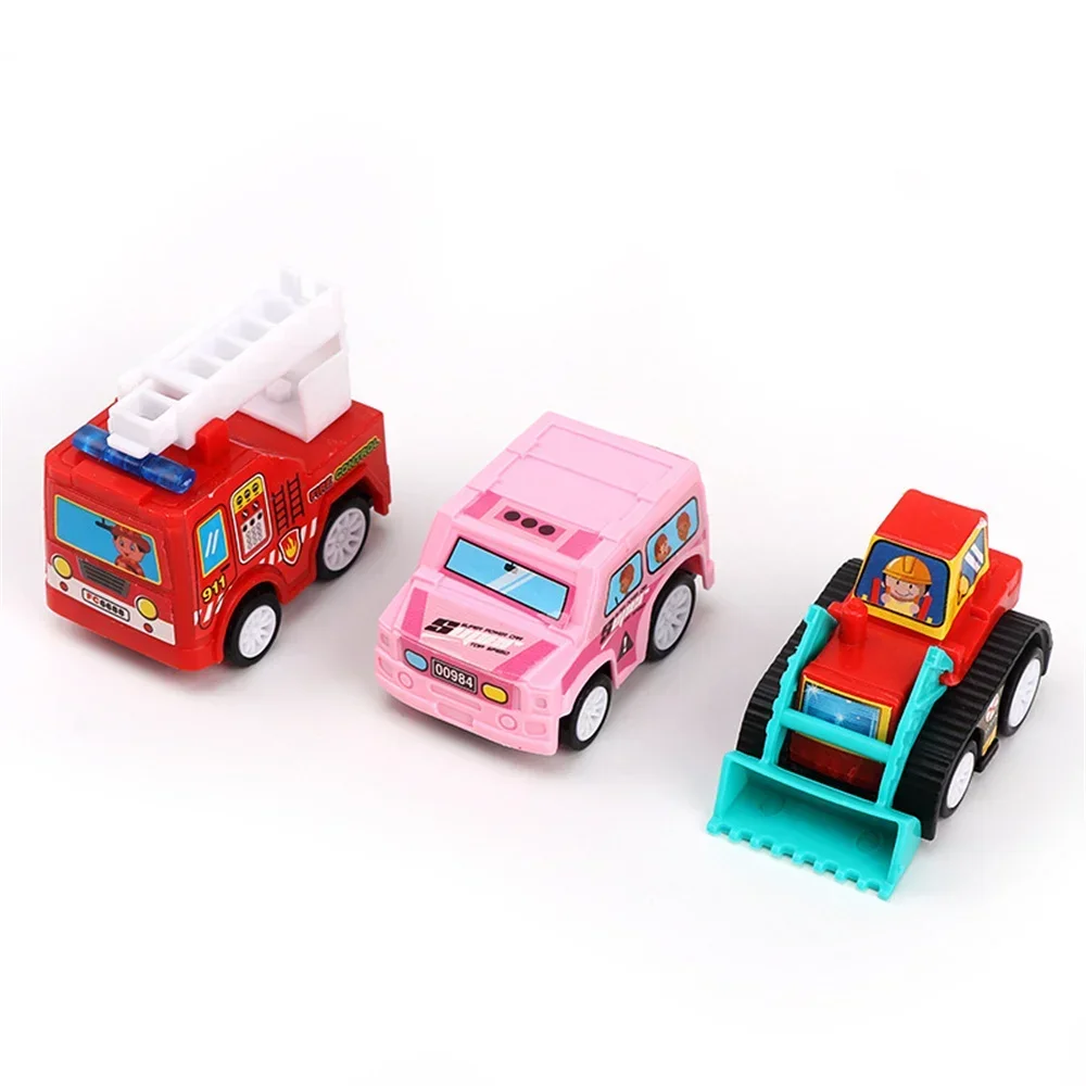 

Mini Car Model Toy Pull Back Car Toys Engineering Vehicle Fire Truck Kids Inertia Cars Boy Toys Diecasts Toy for Children Gift