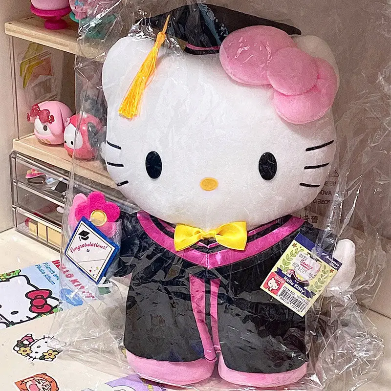 

Sanrio Hello kitty kuromi My melody Cinnamoroll creative cute anime character plush doll sweet kawaii graduation gift wholesale