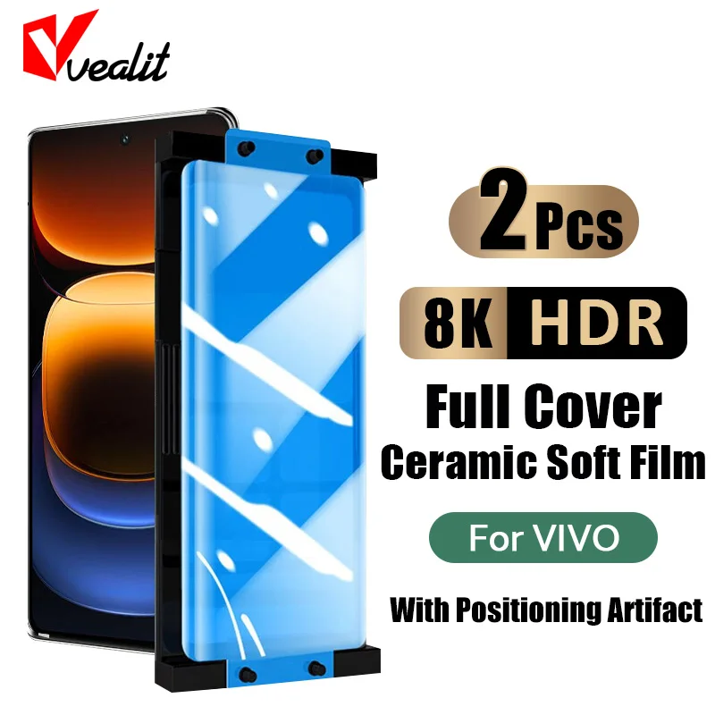 2Pcs Full Curved Ceramic Soft Film For Vivo iQOO 12 11 10 9 8 Pro Screen Protector For Vivo V29 V27 V25 T2 Pro Protective Film
2Pcs Full Curved Ceramic Soft Film For Vivo iQOO 12 11 10 9 8 Pro Screen Protector For Vivo V29 V27 V25 T2 Pro Protective Film