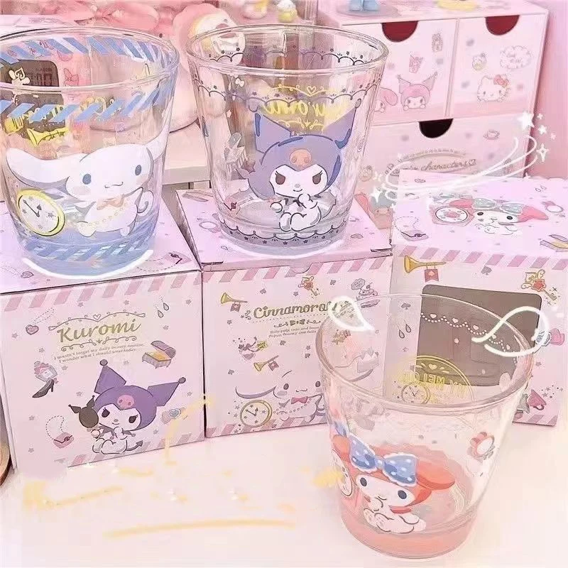 Cinnamoroll Glass Water Cup My Melody Kuromi Sanrio Kawaii Cartoon Anime Student Household Decorate Portable Girl Christmas Gift
Cinnamoroll Glass Water Cup My Melody Kuromi Sanrio Kawaii Cartoon Anime Student Household Decorate Portable Girl Christmas Gift