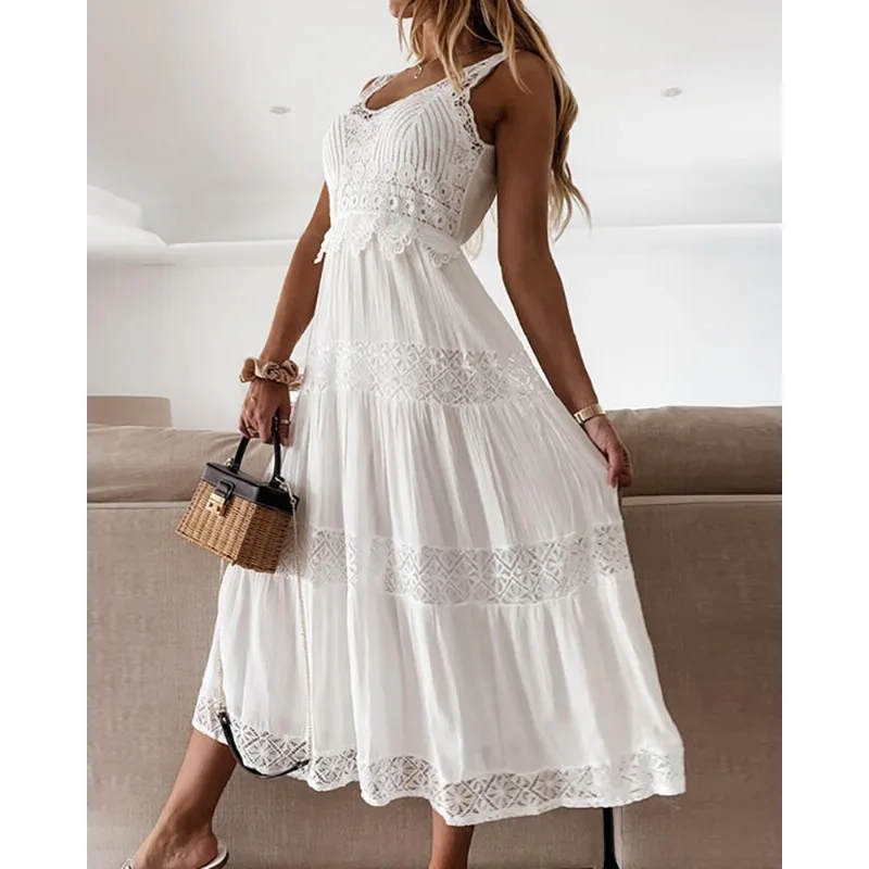 Spring Summer Lace Corset Party Dress for Women 2023 Y2K Clothes INS Elegant Sleeveless Hollow Out Pleated Evening Dress
Spring Summer Lace Corset Party Dress for Women 2023 Y2K Clothes INS Elegant Sleeveless Hollow Out Pleated Evening Dress