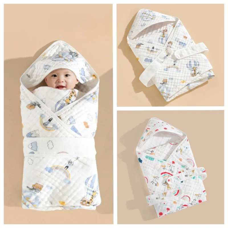 

6 Layers Baby Blanket 100% Muslin Cotton Baby Swaddle Baby Warp Swaddle Infant Bedding Receiving Blankets Baby Bath 90*90cm