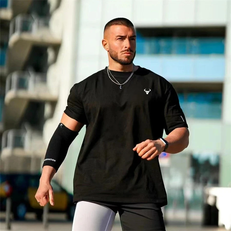 2023 Men Summer Short Sleeve Fitness T Shirt Running Sport Gym Muscle big size T Shirt Workout Casual High Quality Tops Clothing
2023 Men Summer Short Sleeve Fitness T Shirt Running Sport Gym Muscle big size T Shirt Workout Casual High Quality Tops Clothing