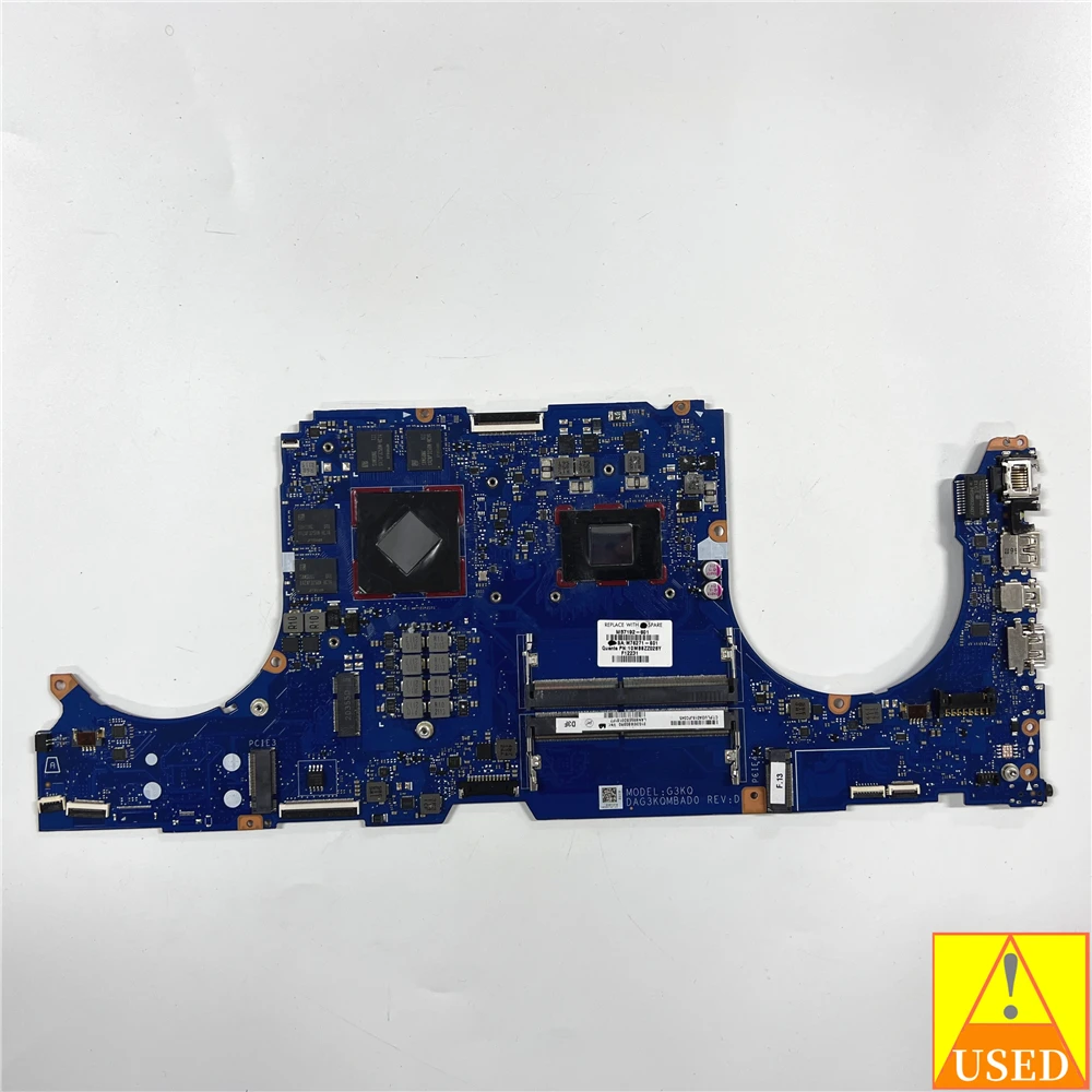 USED Laptop motherboard M57192-601 DAG3KQMBAD0 FOR HP Omen 16-C R7 5800H RX6600M 8GB Fully tested and works perfectly
USED Laptop motherboard M57192-601 DAG3KQMBAD0 FOR HP Omen 16-C R7 5800H RX6600M 8GB Fully tested and works perfectly