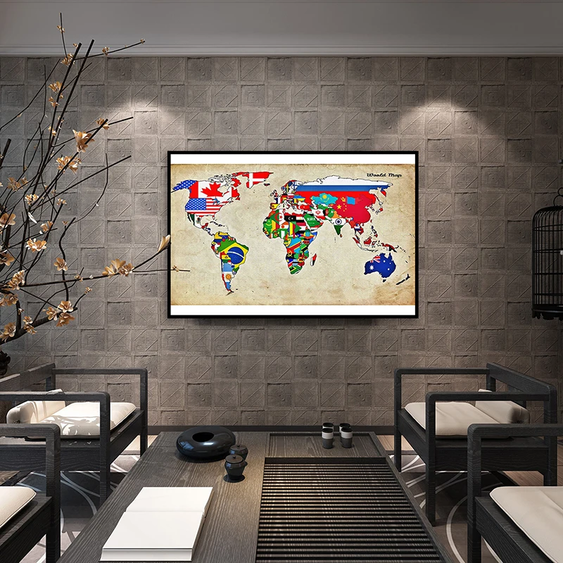 Foldable Small Spray World Map 59x42cm Canvas Painting Modern Wall Poster Office Home School Decoration Travel School Supplies
Foldable Small Spray World Map 59x42cm Canvas Painting Modern Wall Poster Office Home School Decoration Travel School Supplies