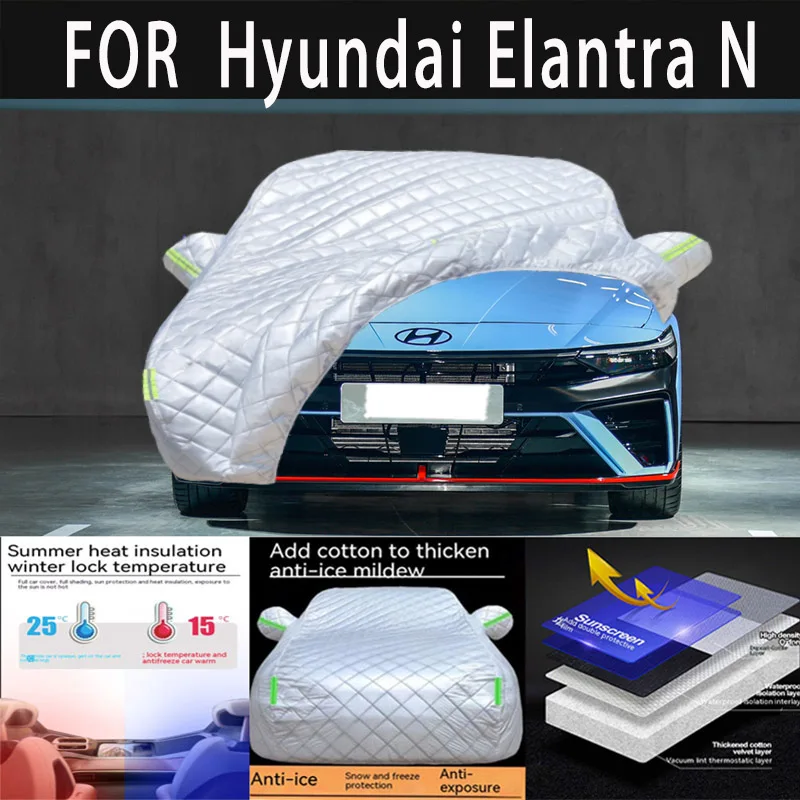 For Hyundai Elantra N auto hail proof protective cover, snow cover, sunshade, waterproof and dustproof external car accessories
For Hyundai Elantra N auto hail proof protective cover, snow cover, sunshade, waterproof and dustproof external car accessories