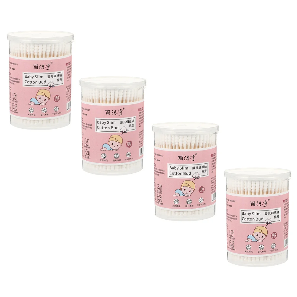 4 Boxes Cotton Swabs Makeup Care Convenient Double-headed Buds for Kids Cleaning Tool Baby
4 Boxes Cotton Swabs Makeup Care Convenient Double-headed Buds for Kids Cleaning Tool Baby