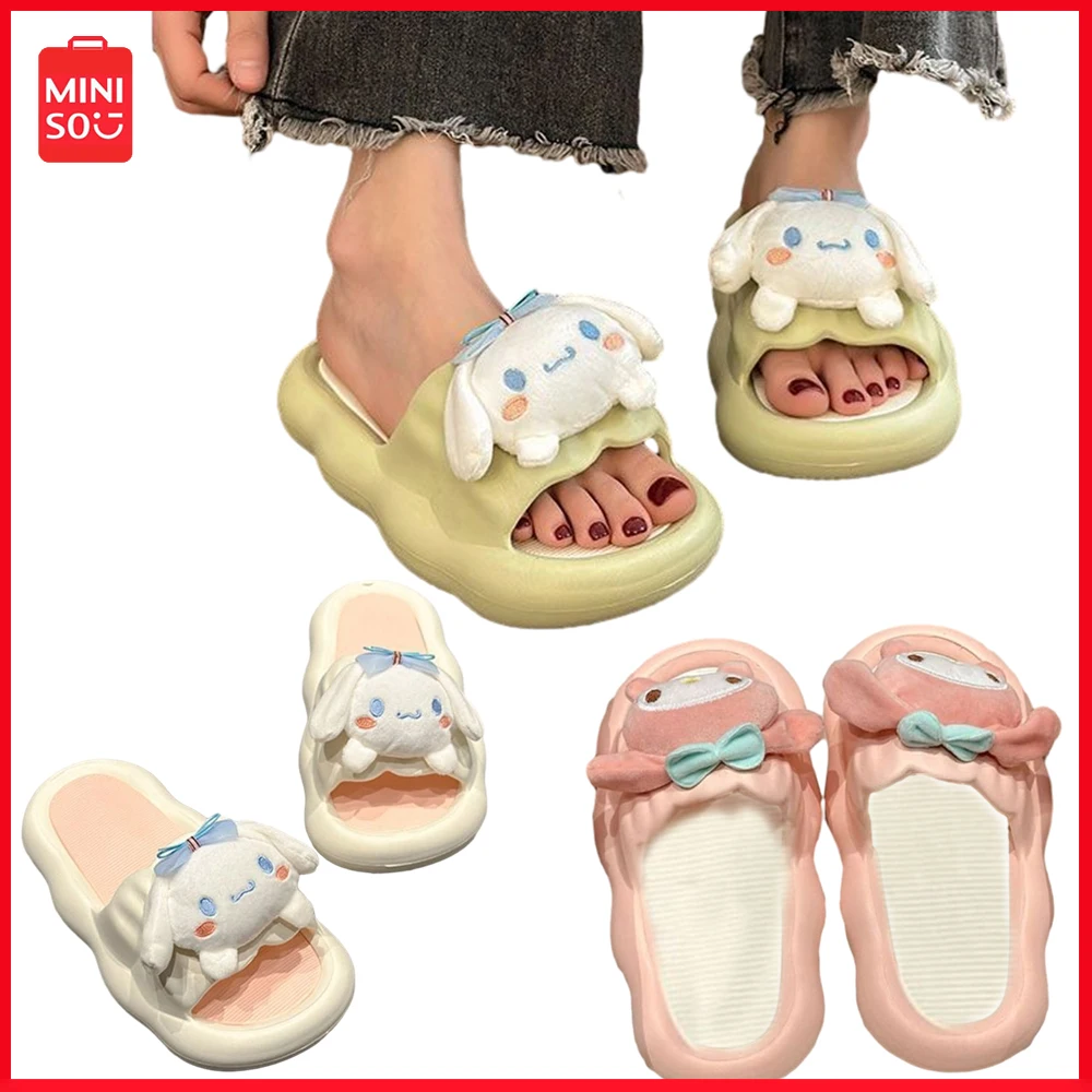 Cinnamoroll Slippers Sanrio Female Summer New Cartoon Soft Bottom Home Slippers Non-Slip Thick Bottom Sandals Drag Beach Shoes 
Cinnamoroll Slippers Sanrio Female Summer New Cartoon Soft Bottom Home Slippers Non-Slip Thick Bottom Sandals Drag Beach Shoes