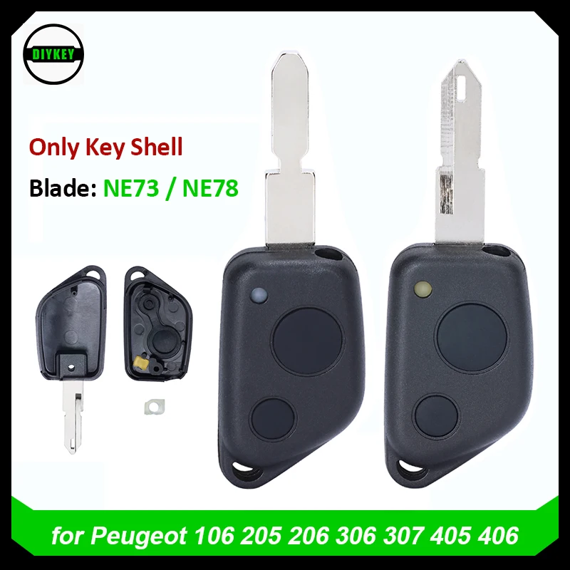 DIYKEY 2 Button Remote Key Fob Car Shell Case For Peugeot 106 205 206 306 307 405 406 For Citroen Elysee Saxo Picasso NE73 /NE78
DIYKEY 2 Button Remote Key Fob Car Shell Case For Peugeot 106 205 206 306 307 405 406 For Citroen Elysee Saxo Picasso NE73 /NE78