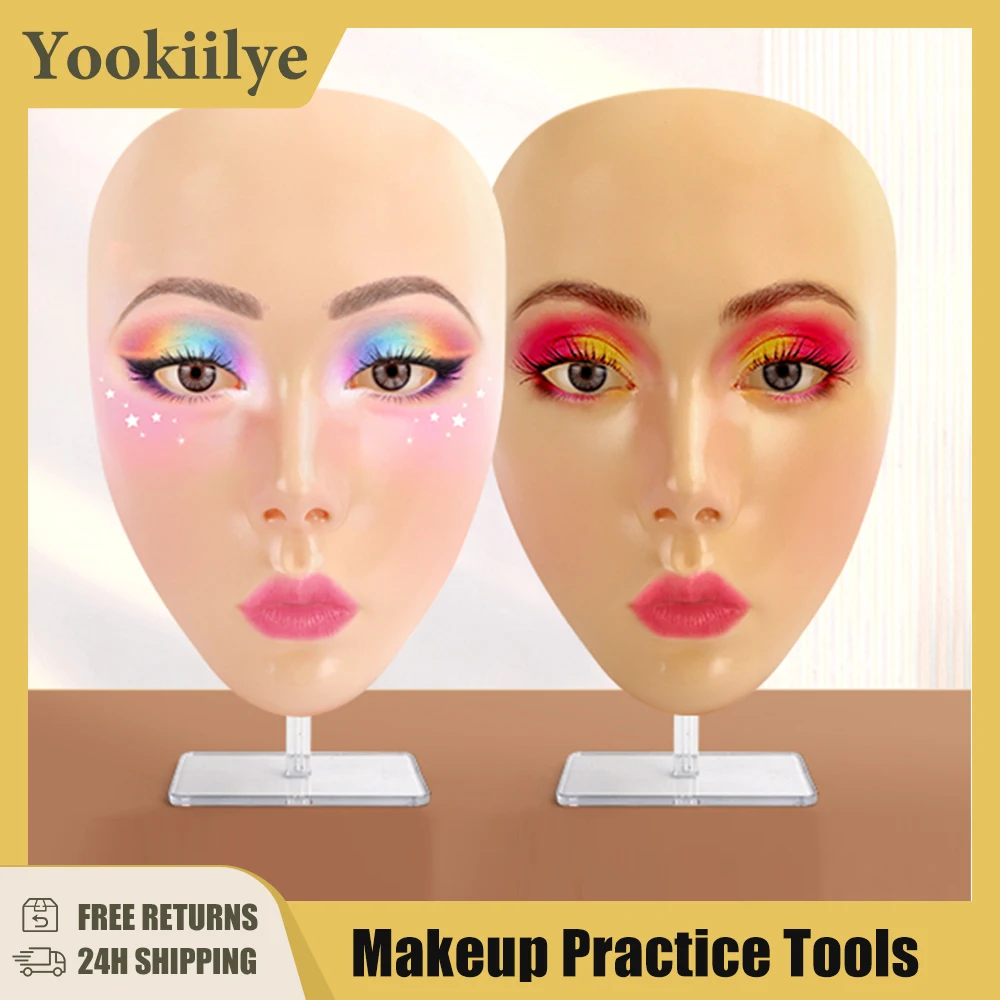 5D Face Makeup Practice Tools Theatrical Makeup Eyelash Extensions Eyebrow Lip Tattoo Head Tattooist Training Skin Supplies
5D Face Makeup Practice Tools Theatrical Makeup Eyelash Extensions Eyebrow Lip Tattoo Head Tattooist Training Skin Supplies