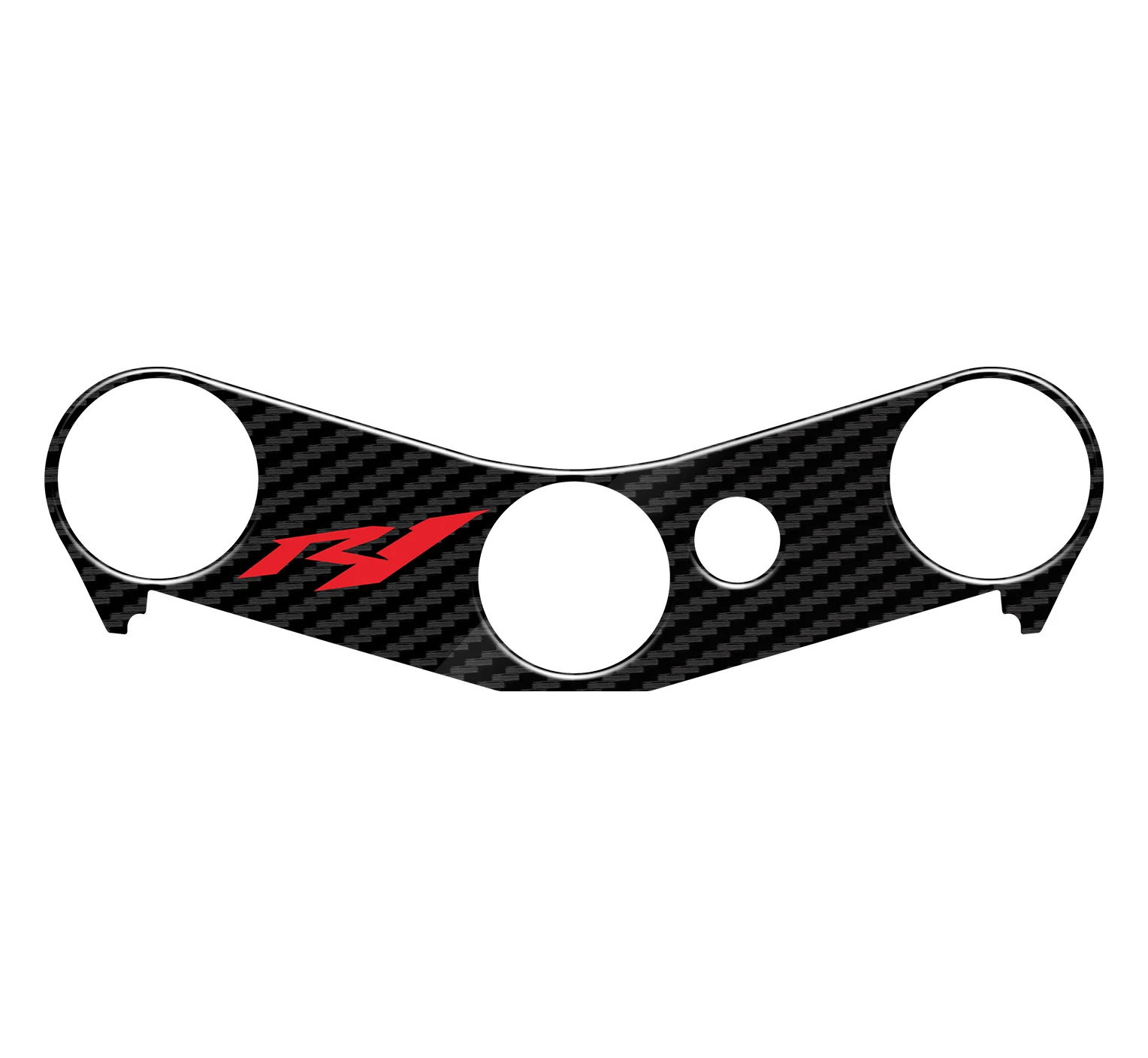 

For YAMAHA R1 YZF-R1 R 1 2004-2008 2005 2006 2007 Motorrad 5D Carbon-look Upper Triple Yoke Defender