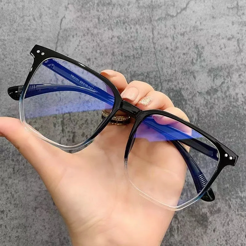 New Anti-Blue Light Glasses TikTok Trendy Tr Men's and Women's Same Large Frame Slim Look Metal Sub-Frame Myopia Glasses Product
New Anti-Blue Light Glasses TikTok Trendy Tr Men's and Women's Same Large Frame Slim Look Metal Sub-Frame Myopia Glasses Product