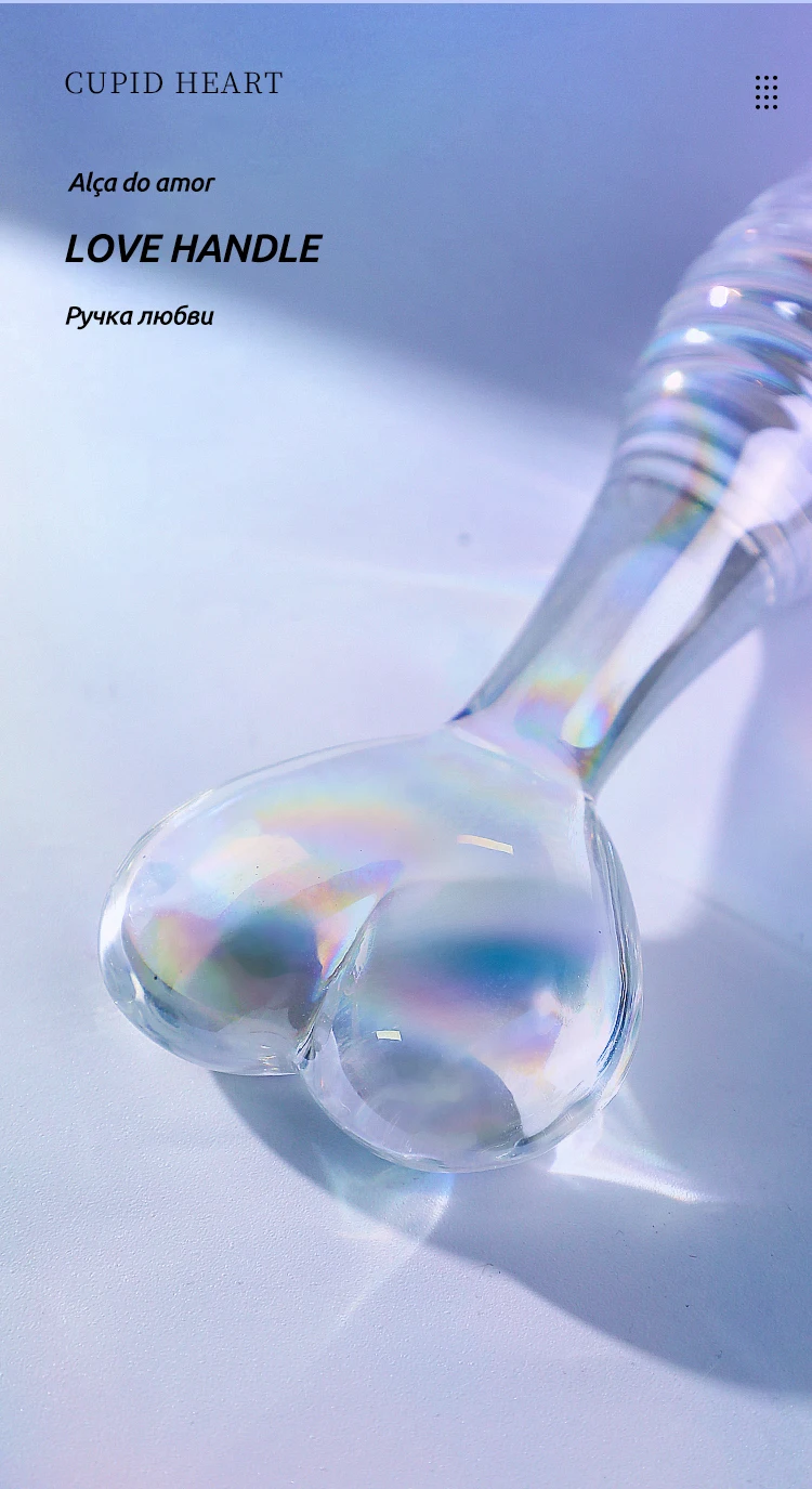 butt plug Cupid Heart Clear Glass Anal Plug Male and Female Thread Crystal Anal Plug plug for woman butt plug Cupid Heart Clear Glass Anal Plug Male and Female Thread Crystal Anal Plug plug for woman