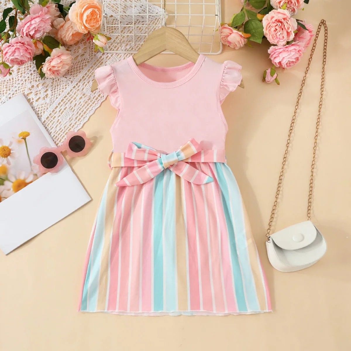 2023 Summer Arrival Girls Sleeveless Sashes Striped Pink Roupa Infantil Menina Cute Cheongsam Dress Custume 18M-7T
2023 Summer Arrival Girls Sleeveless Sashes Striped Pink Roupa Infantil Menina Cute Cheongsam Dress Custume 18M-7T