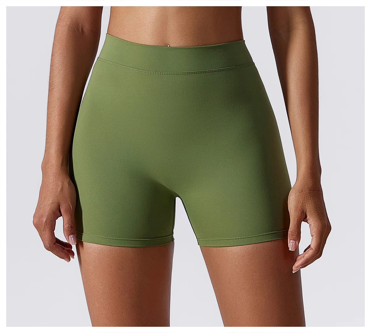 Yoga Shorts High Waist Scrunch Booty Butt Lifting Comfort Fitness Gym Tights Squat Proof Naked Feel Leggings.