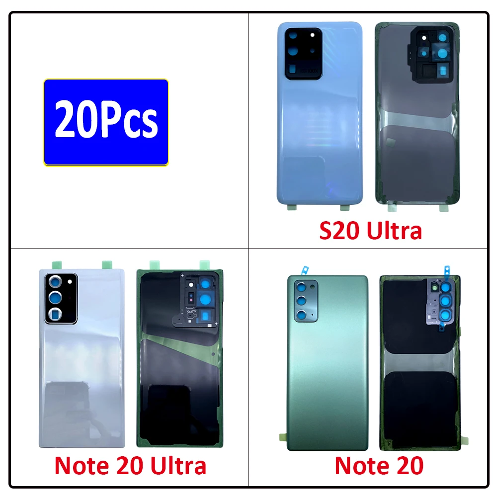 20Pcs,NEW Back Battery Cover Glass Housing Case Door Rear With Camera Lens With Sticker For Samsung S20 Ultra / Note 20 Ultra
20Pcs,NEW Back Battery Cover Glass Housing Case Door Rear With Camera Lens With Sticker For Samsung S20 Ultra / Note 20 Ultra