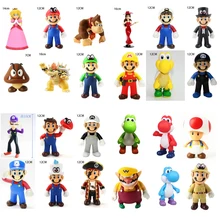 Game Super Mario Bros Cartoon Dolls Model Anime Figures Luigi Yoshi Mario Creative Collectible Model Toys for kids Birthday Gift