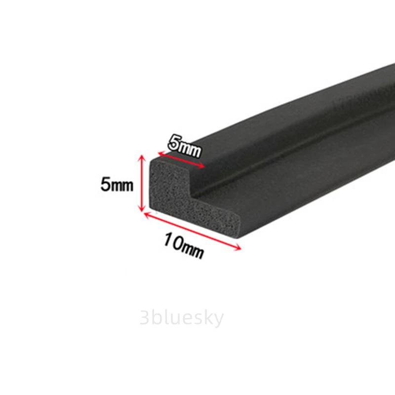 

Силиконовая резиновая поролоновая угловая Защитная Прокладка для предотвращения столкновений L прочные силиконовые уплотнительные прокладки 5x10 мм черного цвета