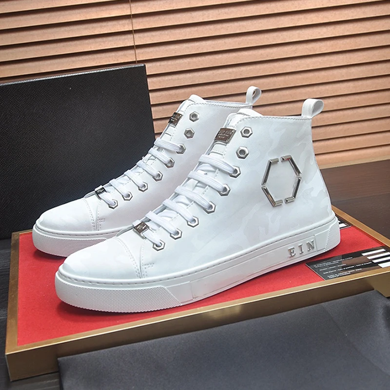 Male Lace Shoes Fashion Pattern Classical High Luxury Brand HighTop Shoes Breathable Casual High Quality Shoes For Men's
Male Lace Shoes Fashion Pattern Classical High Luxury Brand HighTop Shoes Breathable Casual High Quality Shoes For Men's