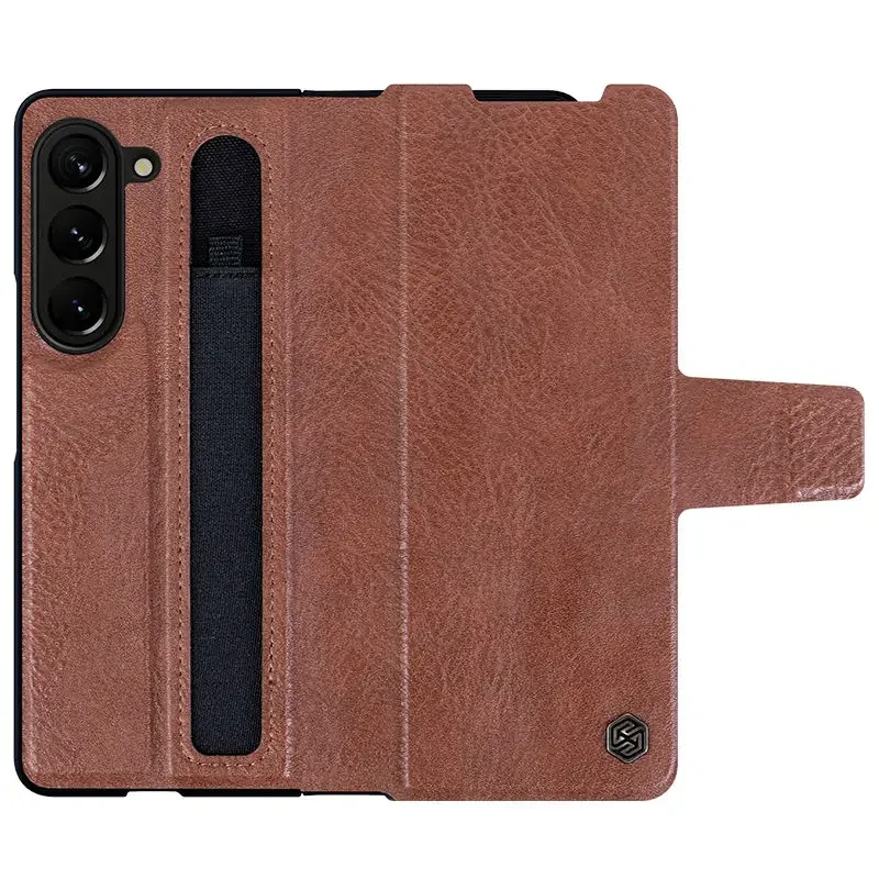 Для Samsung Galaxy Z Fold 5 NILLKIN Aoge кожаный чехол с карманом S-Pen и встроенной подставкой роскошный чехол с полной защитой
Для Samsung Galaxy Z Fold 5 NILLKIN Aoge кожаный чехол с карманом S-Pen и встроенной подставкой роскошный чехол с полной защитой
