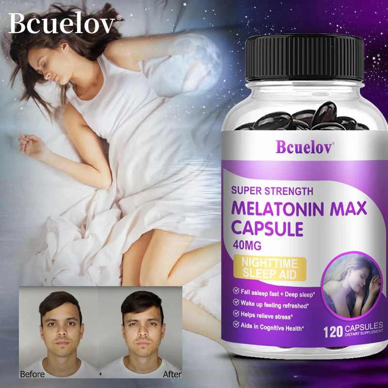 

Bcuelov natural sleep aid helps fall asleep faster, longer, and have a healthy sleep cycle Adjust jet lag and rhythm.