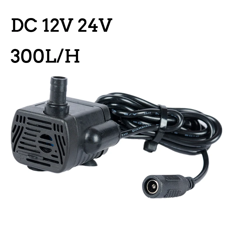 

3W DC 12V 24V 300L/H Submersible Water Pump for Aquarium Pond Fish Tank Pet Drinking Water Electric Water Circulation Fountain