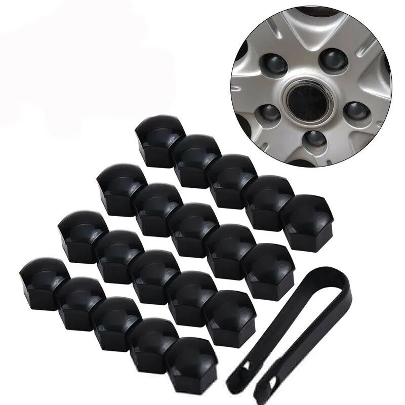 20pcs 17mm Gloss Black Alloy Wheel Nut Bolt Covers Cap Universal Set For Car 16 Standard Ones + 4 Locking Ones + 1 Removal Tool
20pcs 17mm Gloss Black Alloy Wheel Nut Bolt Covers Cap Universal Set For Car 16 Standard Ones + 4 Locking Ones + 1 Removal Tool