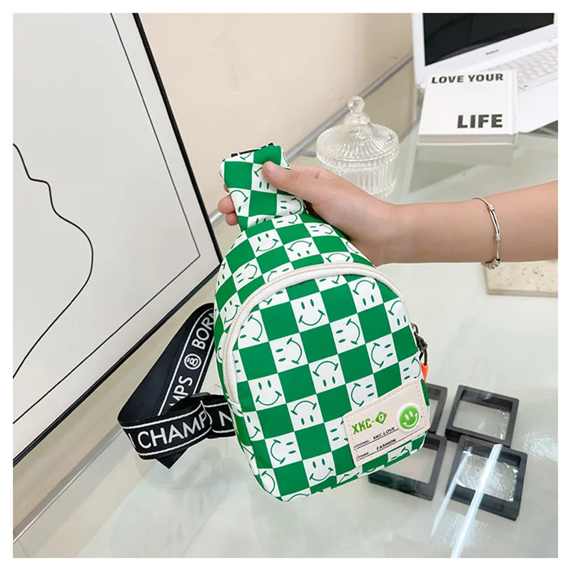 Chest Bag for Kids Waistbag for Children Cute with Smile Face Bag for Boy Girl Small Adjustable Lattice Unisex Shoulder Bags
Chest Bag for Kids Waistbag for Children Cute with Smile Face Bag for Boy Girl Small Adjustable Lattice Unisex Shoulder Bags