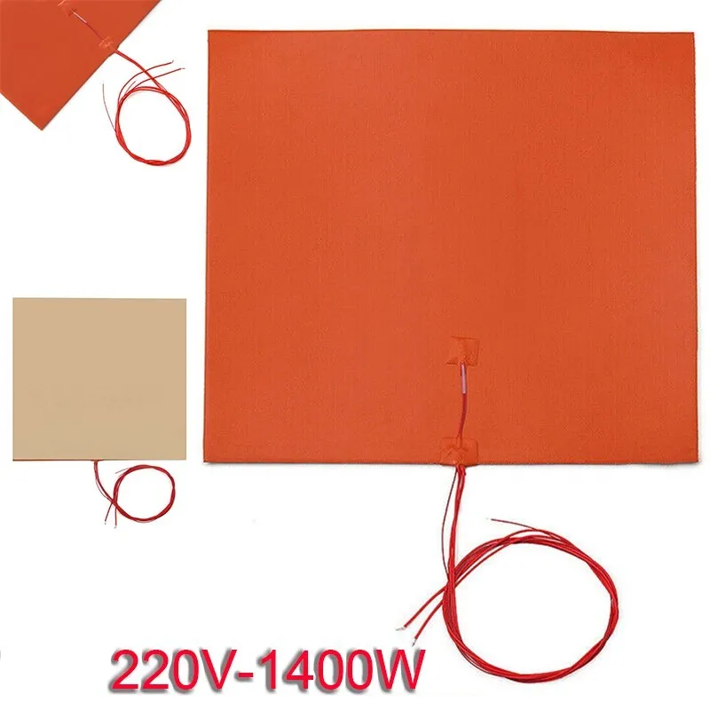 350*350mm 220V 1400W Silicone Heater Mat Pad For Printer Heated Bed Heating Universal Fuel Tank Water Tank Rubber Heating Mat
350*350mm 220V 1400W Silicone Heater Mat Pad For Printer Heated Bed Heating Universal Fuel Tank Water Tank Rubber Heating Mat