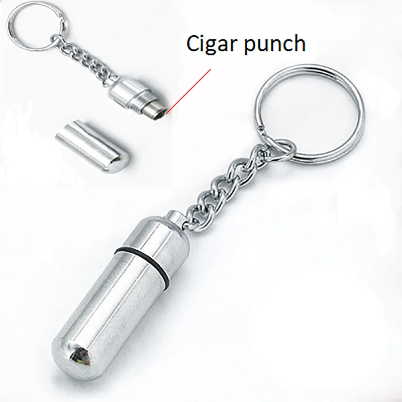 Silver Cigar Punch Cutter Gadgets Portable Pocket Metal Blade with Key Ring Chain Cigar Drill Cigar Gadgets With Key Ring Clip
Silver Cigar Punch Cutter Gadgets Portable Pocket Metal Blade with Key Ring Chain Cigar Drill Cigar Gadgets With Key Ring Clip